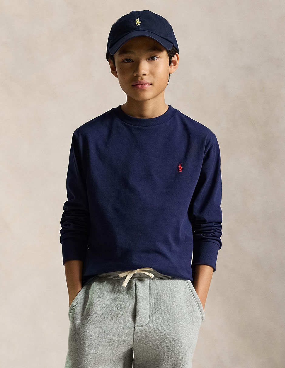 Playera Polo Ralph Lauren manga larga para niño