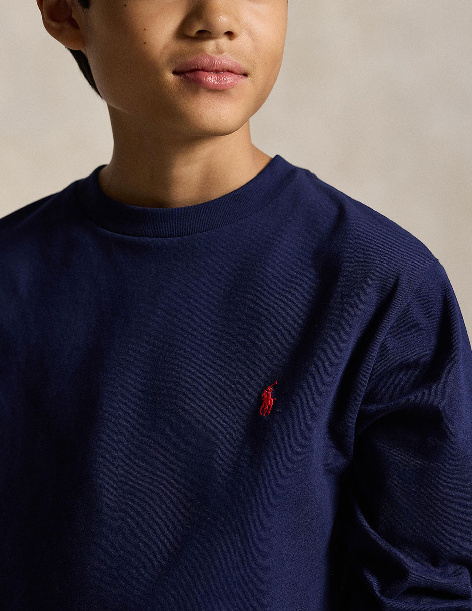 Playera Polo Ralph Lauren manga larga para niño
