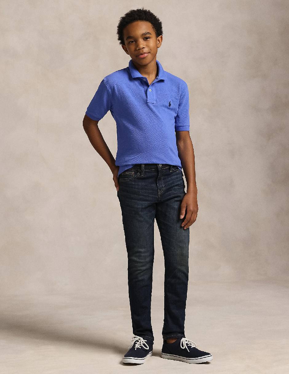 Jeans straight deslavado para niño 6