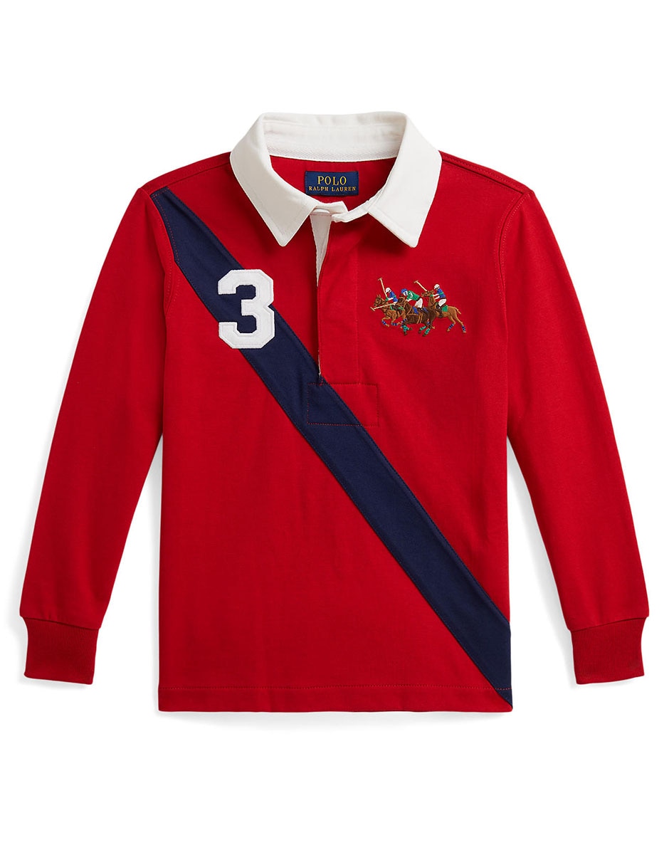 Playera tipo polo Polo de algodón para niño