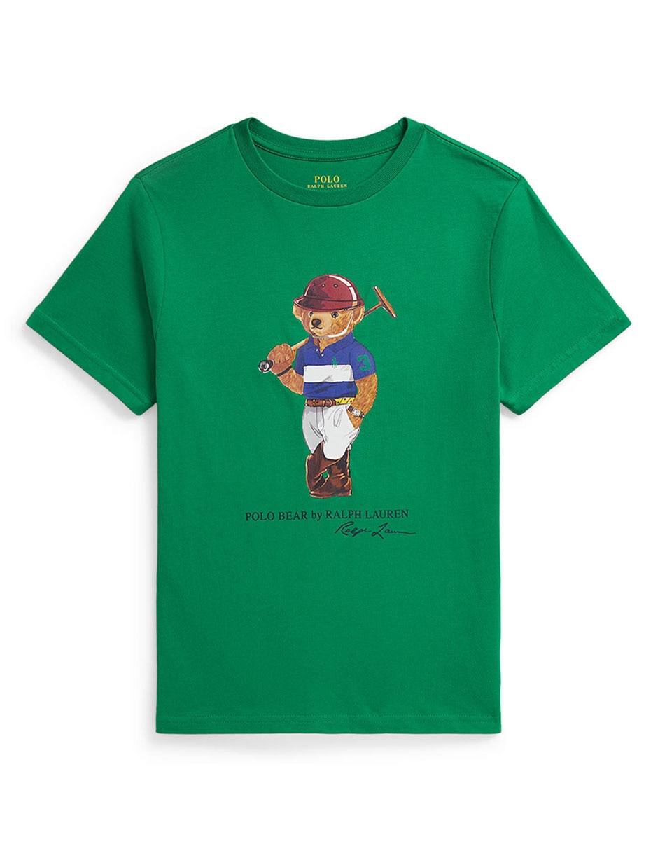 Playera Polo Oso manga corta para niño