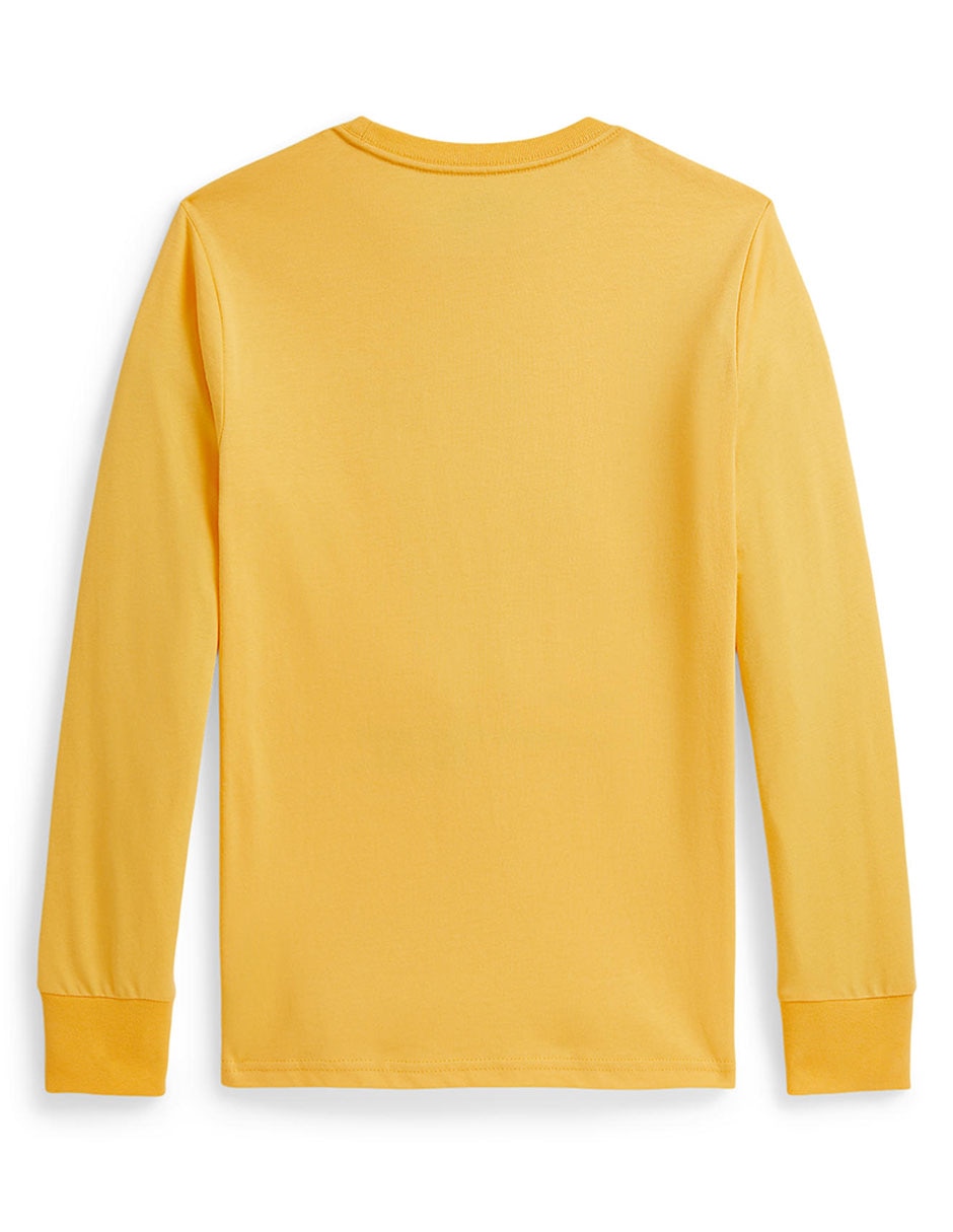 Playera Polo manga larga para niño