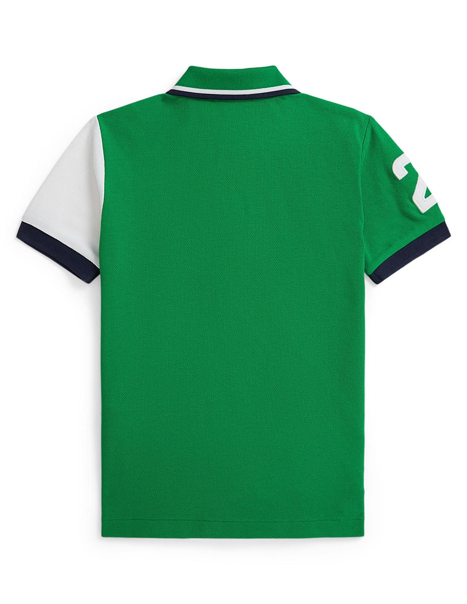 Playera tipo polo Polo de algodón para niño