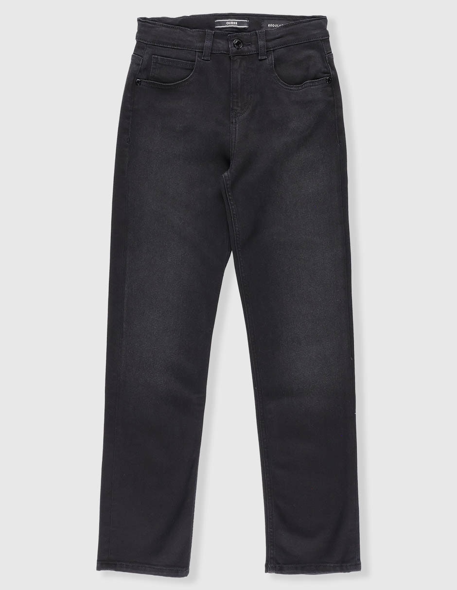 Jeans straight lavado obscuro para niño