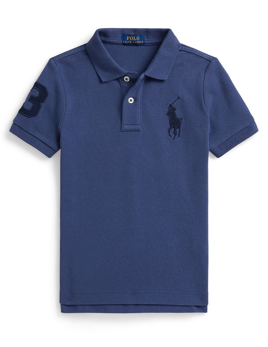 Playera tipo polo Polo de algodón para niño