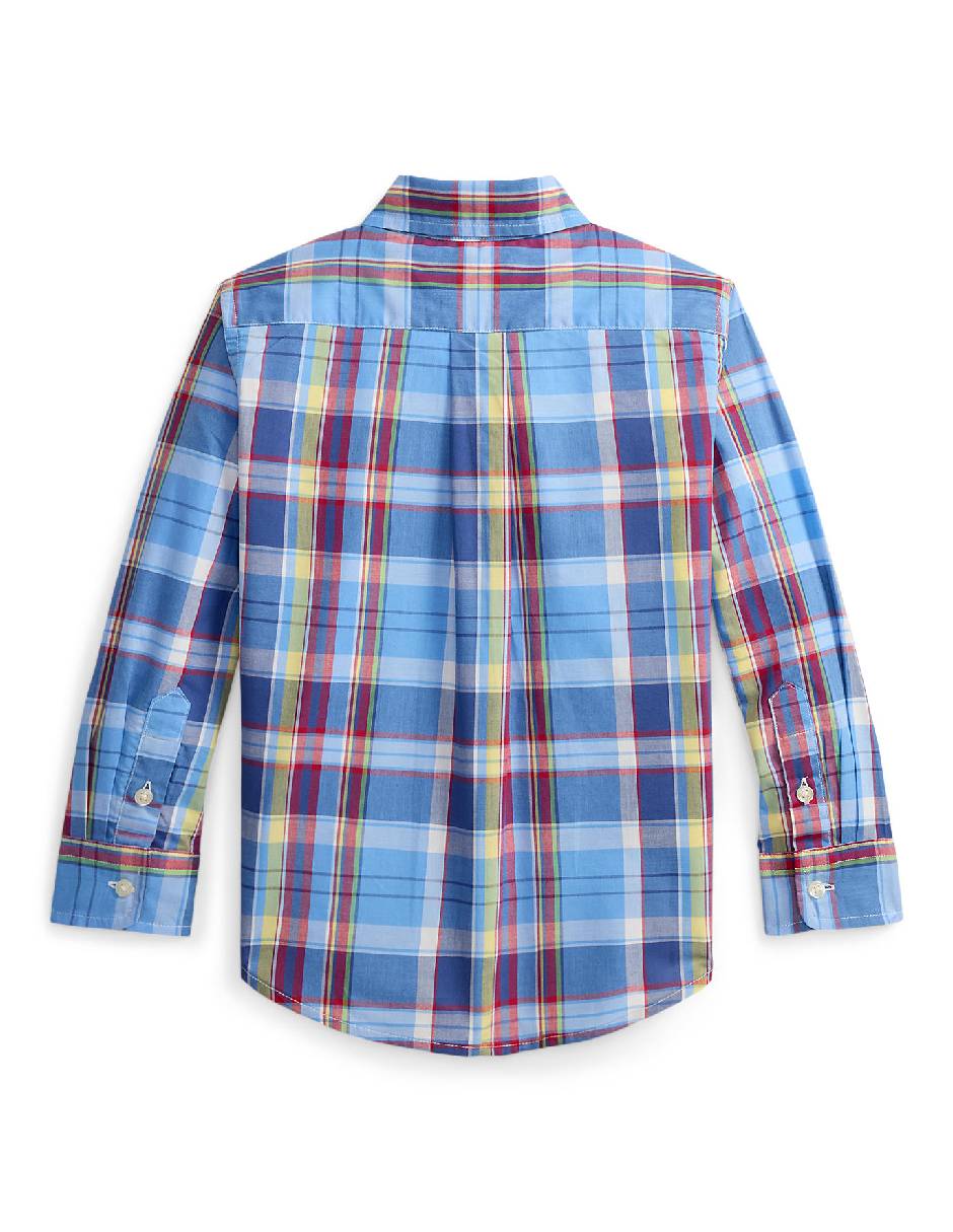 Camisa casual Polo de algodón manga larga para niño 2