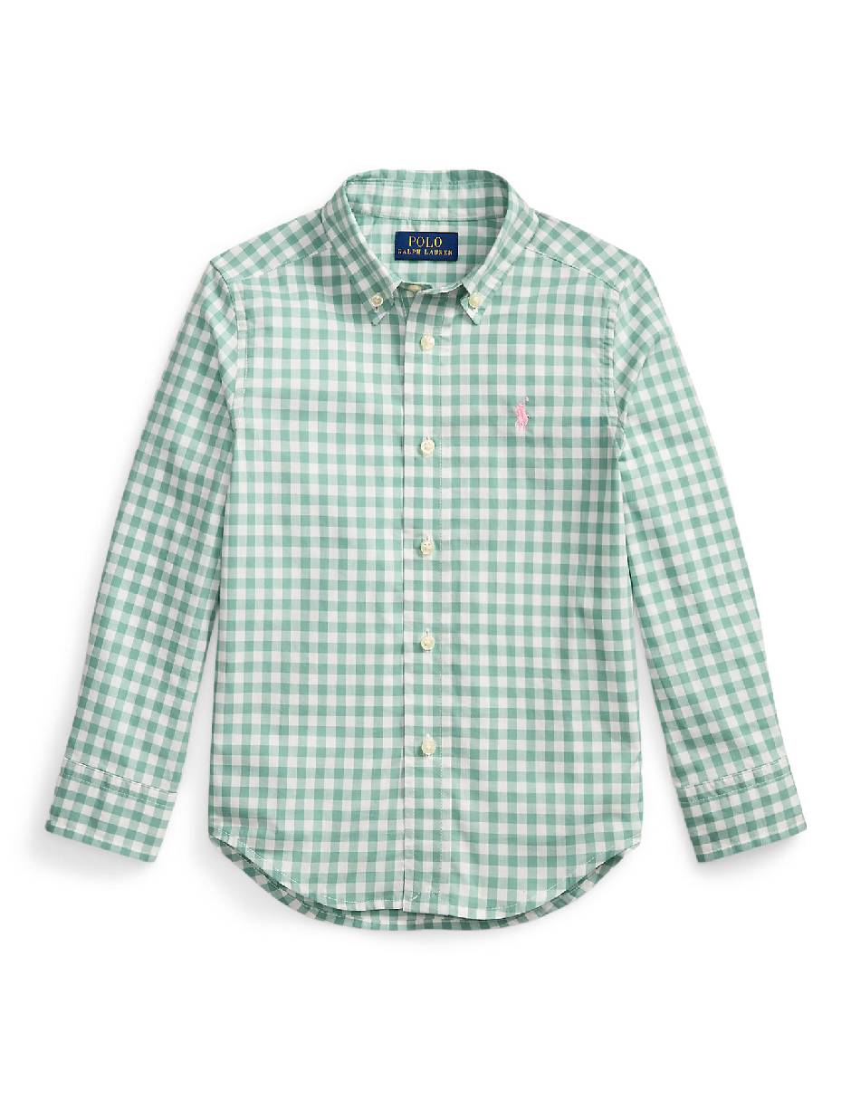 Camisa casual de algodón manga larga para niño Camisa casual de algodón manga larga para niño