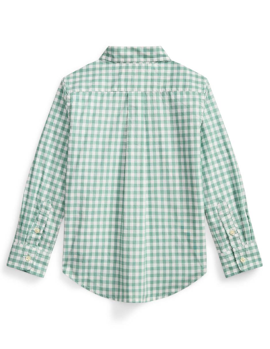Camisa casual Polo de algodón manga larga para niño 2