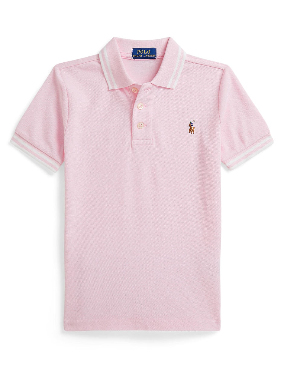 Playera tipo polo de algodón para niño Playera tipo polo de algodón para niño