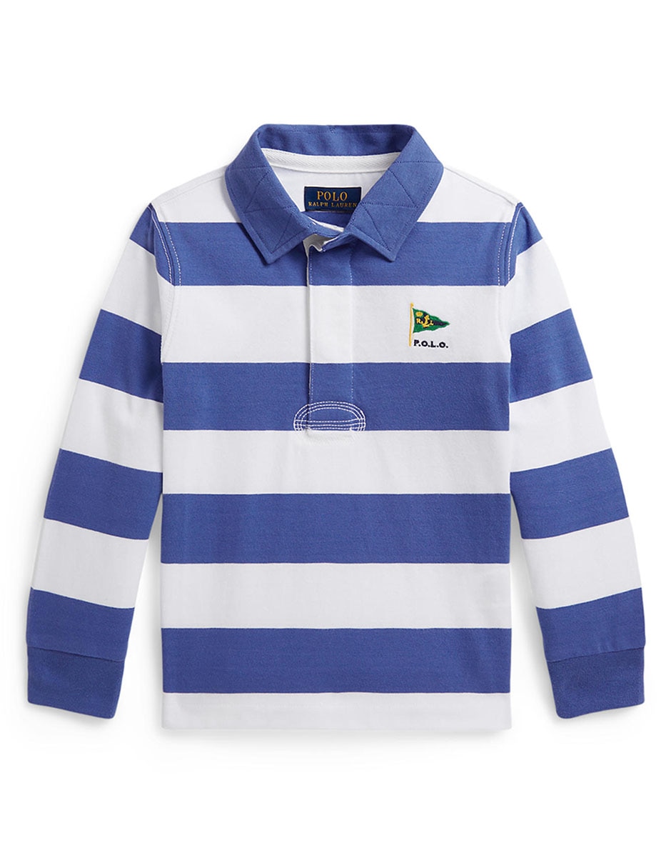 Playera tipo polo de algodón para niño Playera tipo polo de algodón para niño