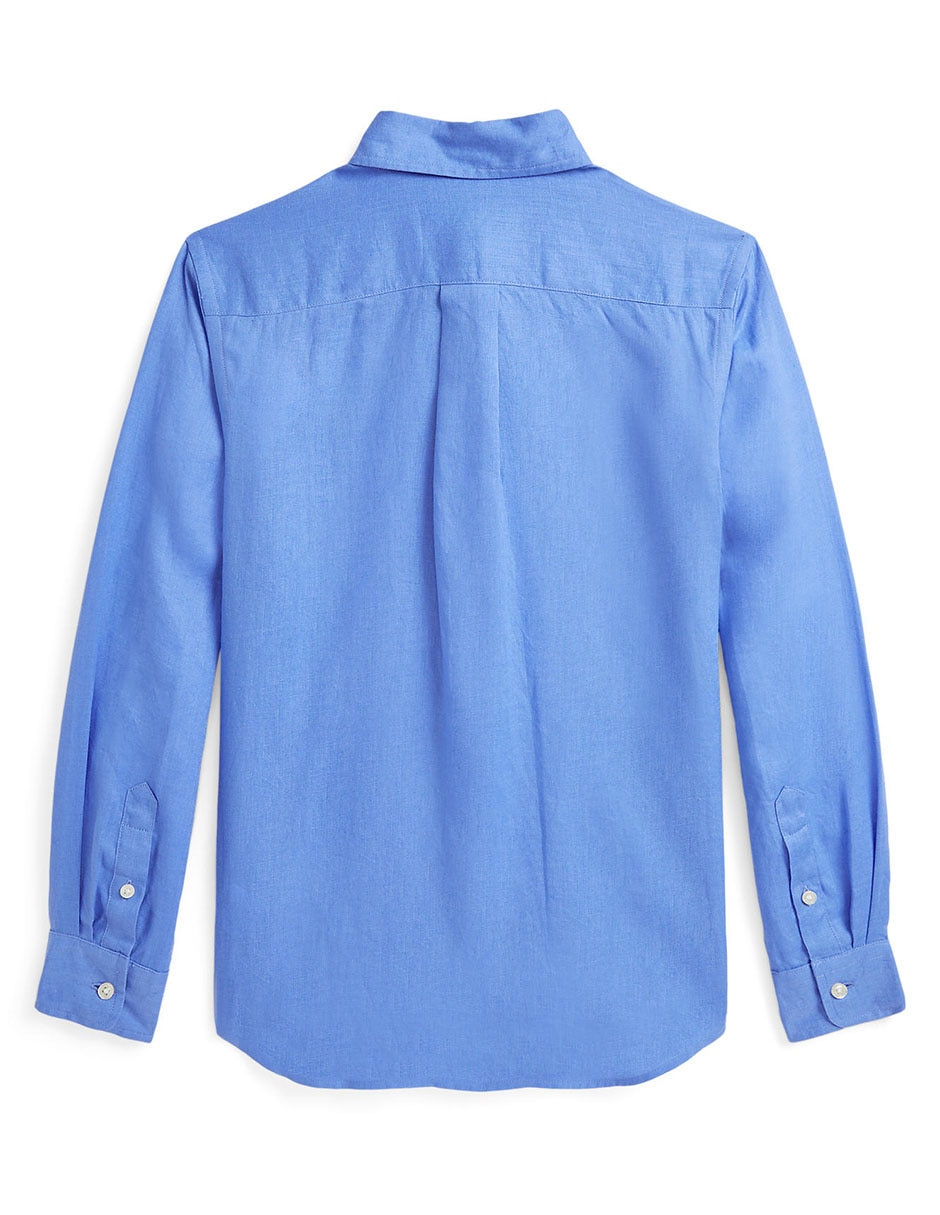 Camisa casual de algodón manga larga para niño