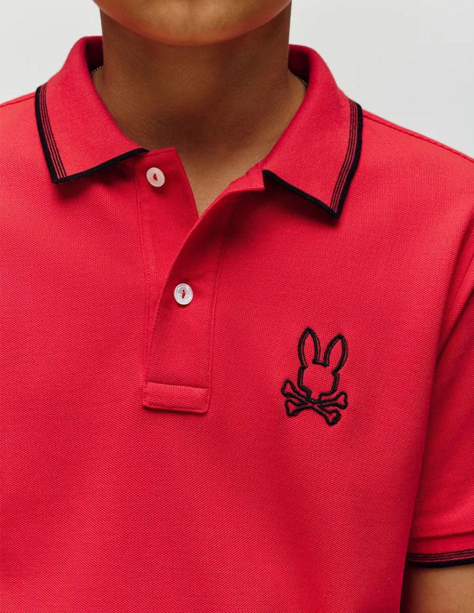 Playera tipo polo de algodón para niño 2