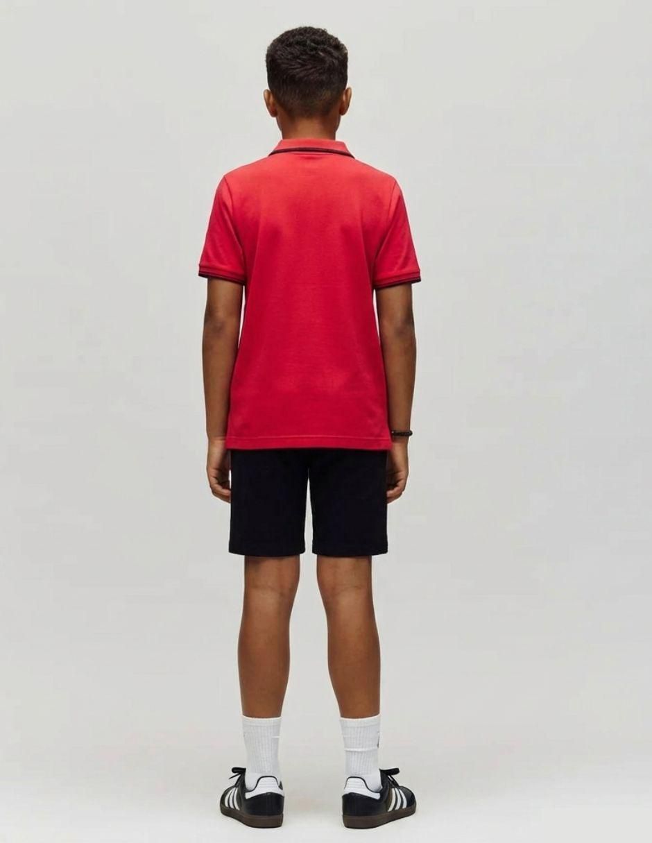 Playera tipo polo de algodón para niño 3
