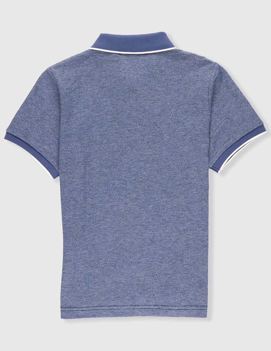 Playera tipo polo de algodón para niño 5