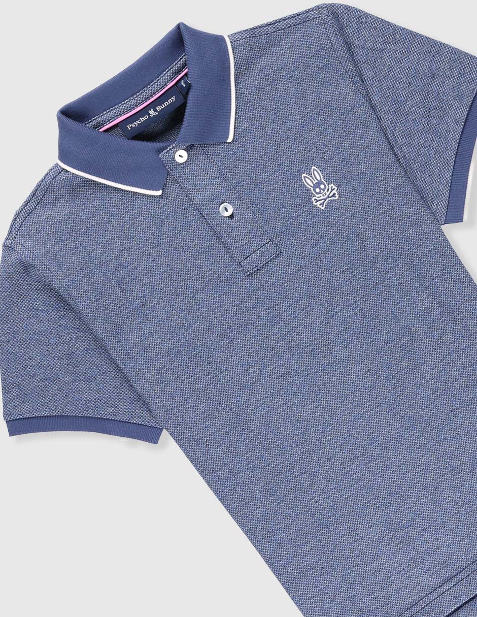 Playera tipo polo de algodón para niño 6