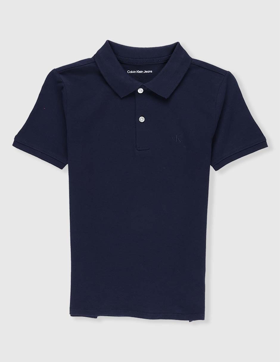 Playera tipo polo de algodón para niño 1
