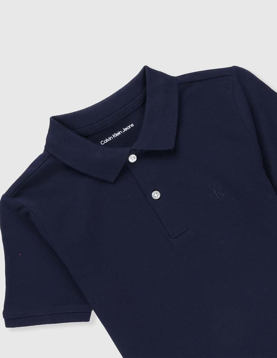Playera tipo polo de algodón para niño 6