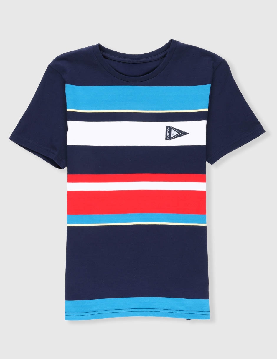 Playera Nautica manga corta para niño
