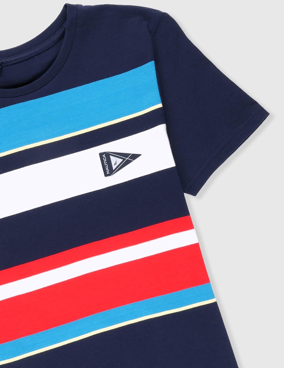 Playera Nautica manga corta para niño
