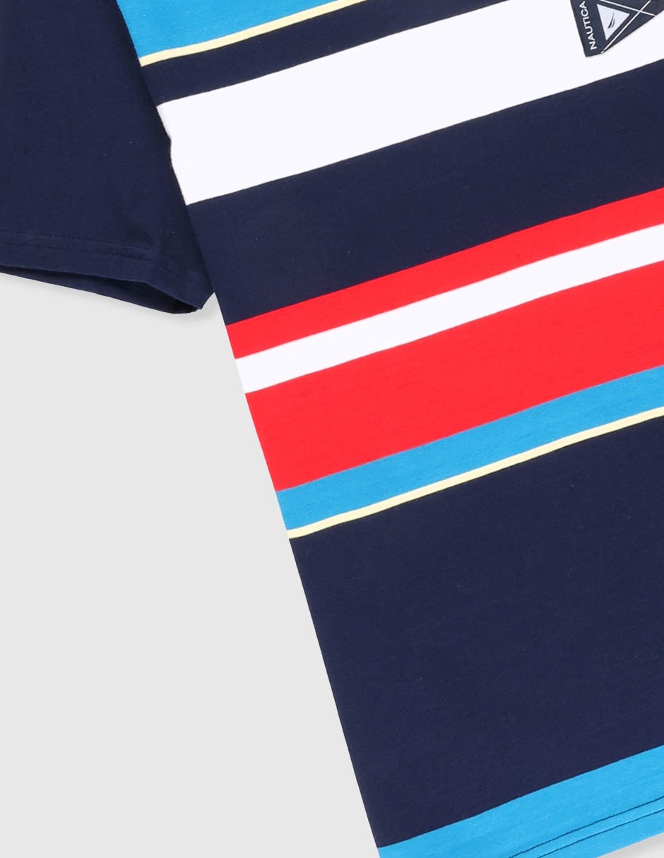 Playera Nautica manga corta para niño