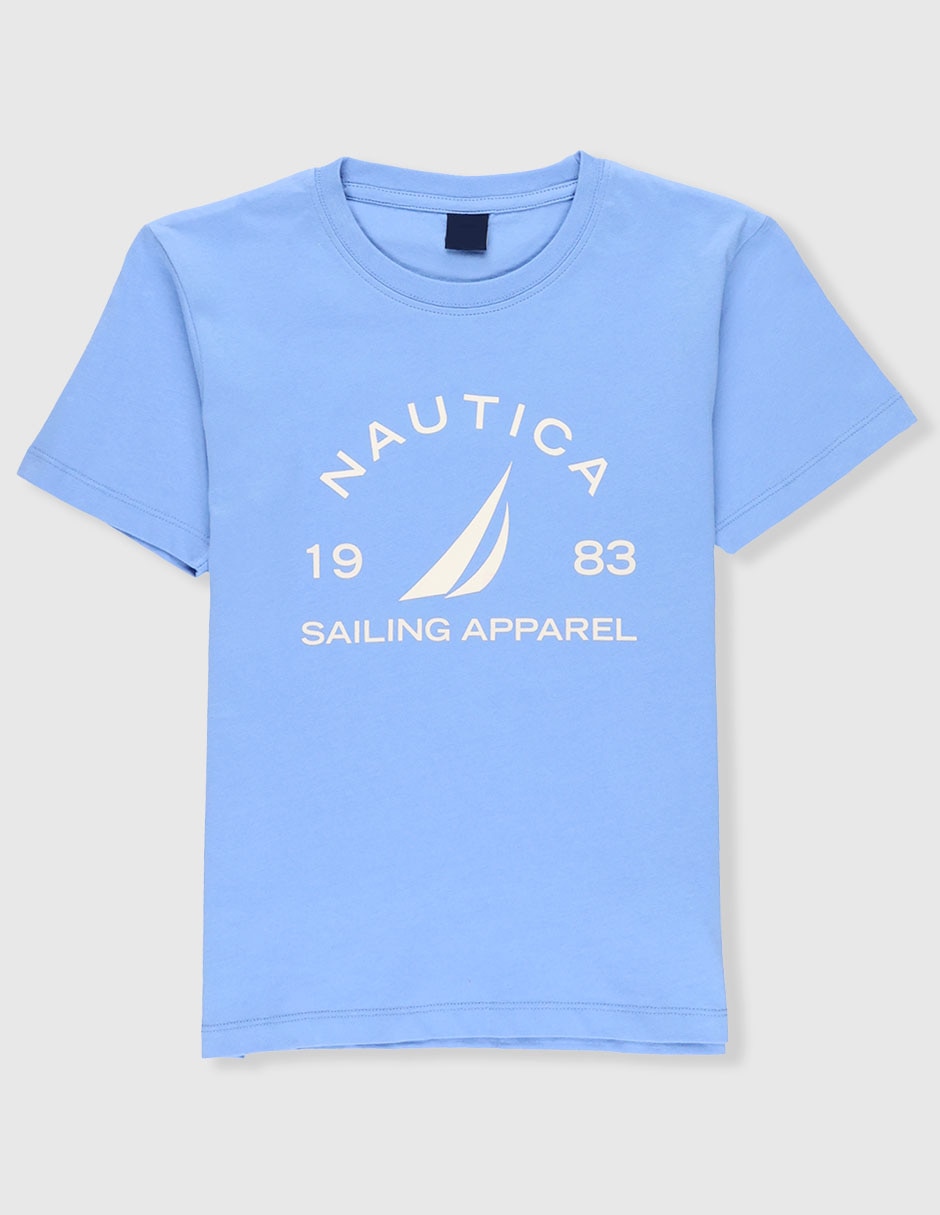 Playera Nautica manga corta para niño