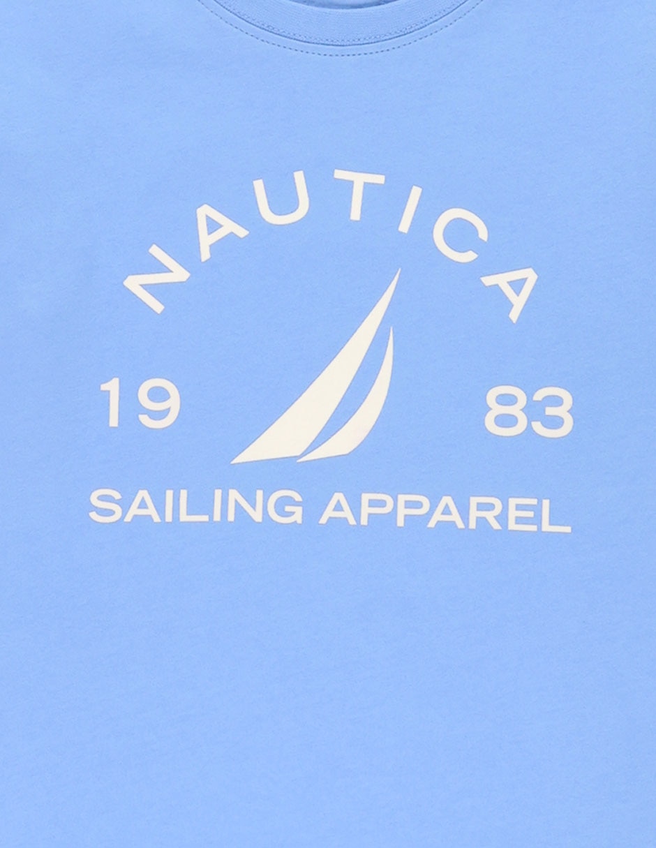 Playera Nautica manga corta para niño