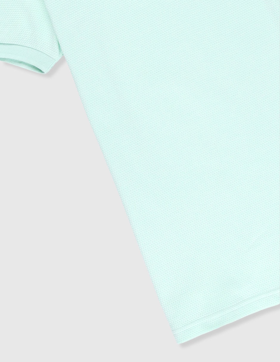 Playera tipo polo de algodón para niño 6