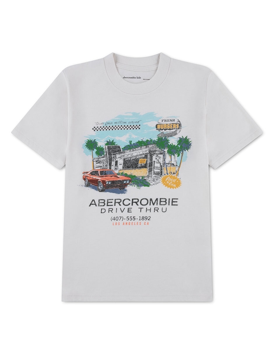 Playera manga corta para niño