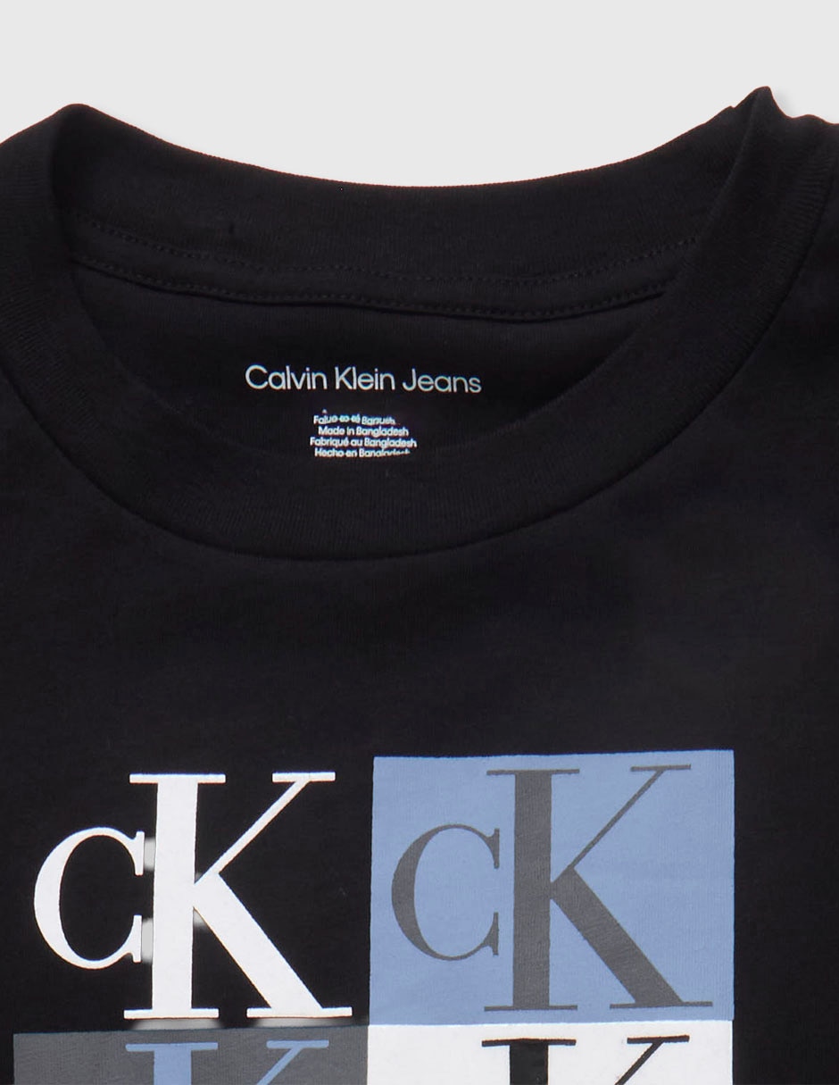 Playera Ck Calvin Klein Jeans Boys manga corta para niño