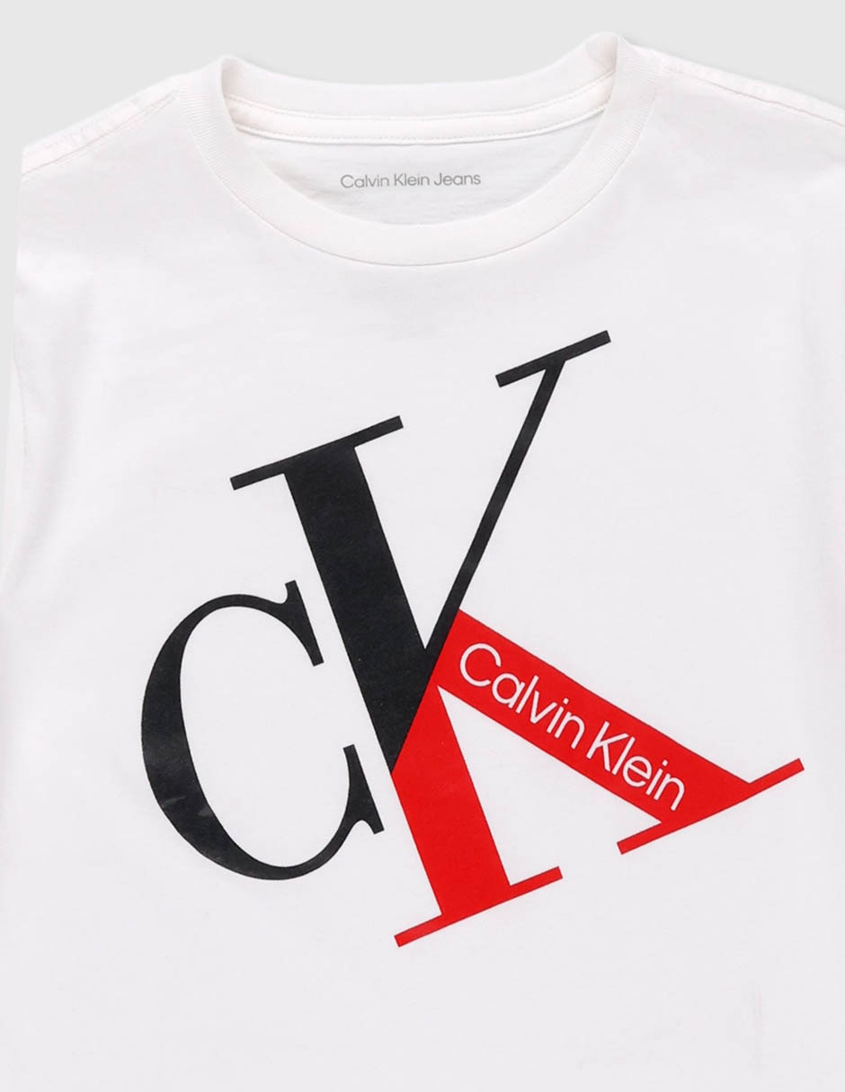 Playera Calvin Klein manga corta para niño