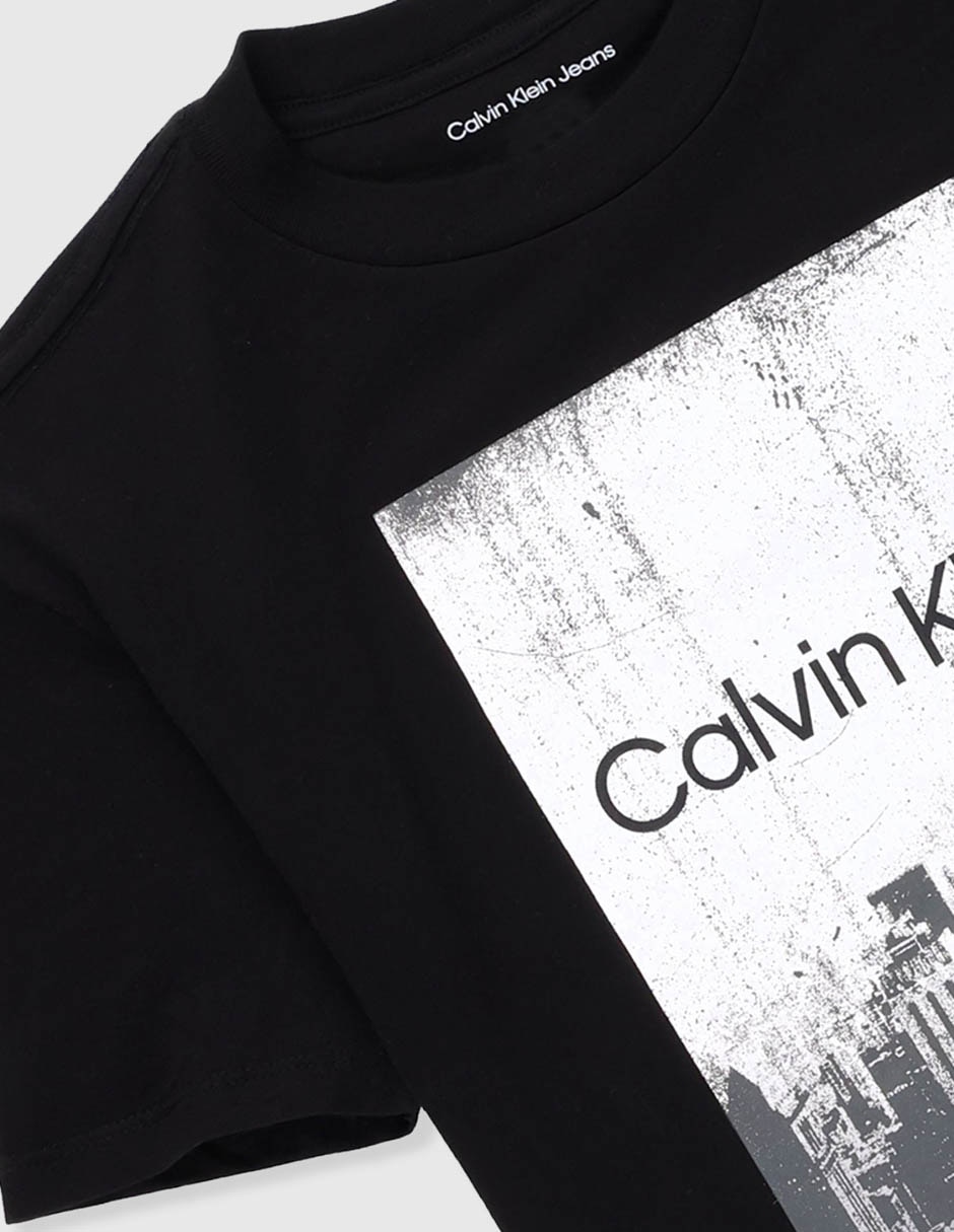 Playera Calvin Klein manga corta para niño