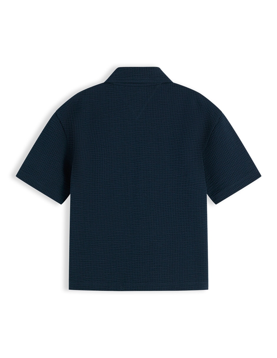 Camisa casual Tommy Hilfiger de algodón manga corta para niño