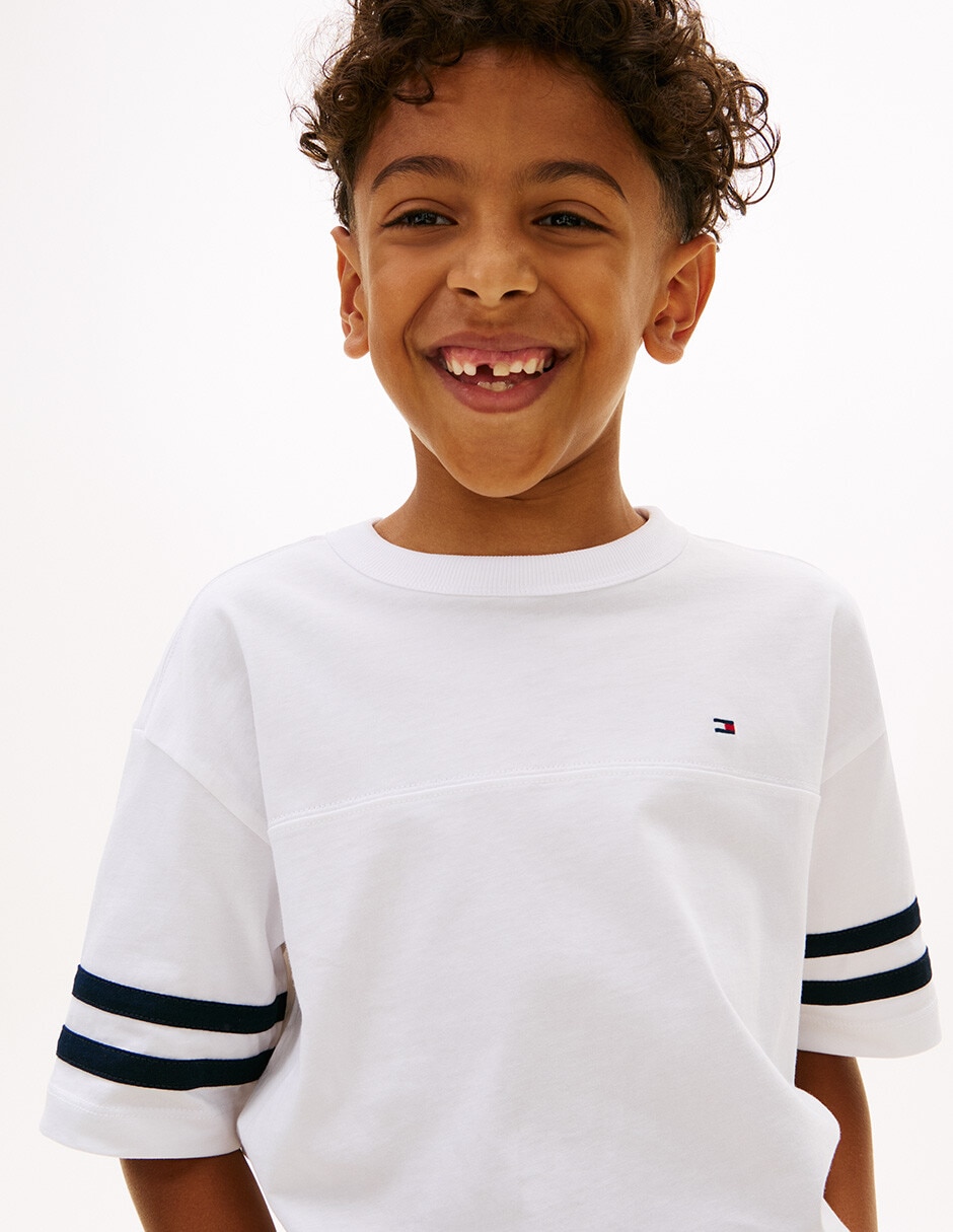 Playera Tommy manga corta para niño