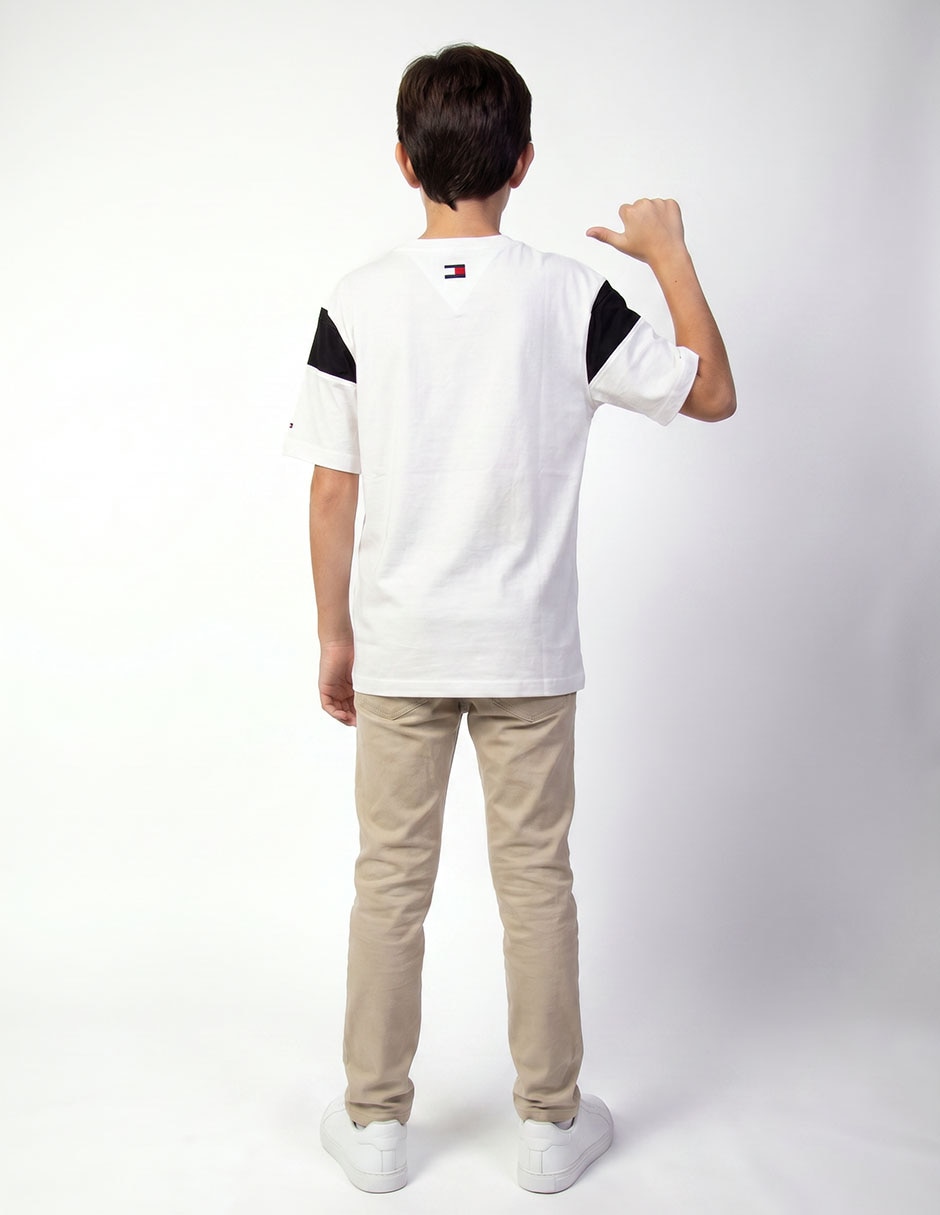 Playera tommy hilfiger manga corta para niño