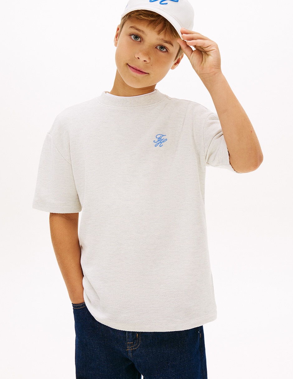 Playera manga corta para niño