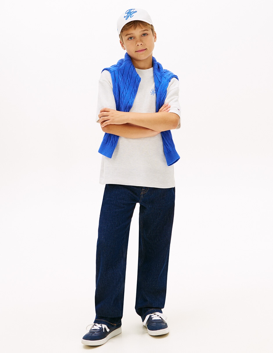 Playera Tommy manga corta para niño