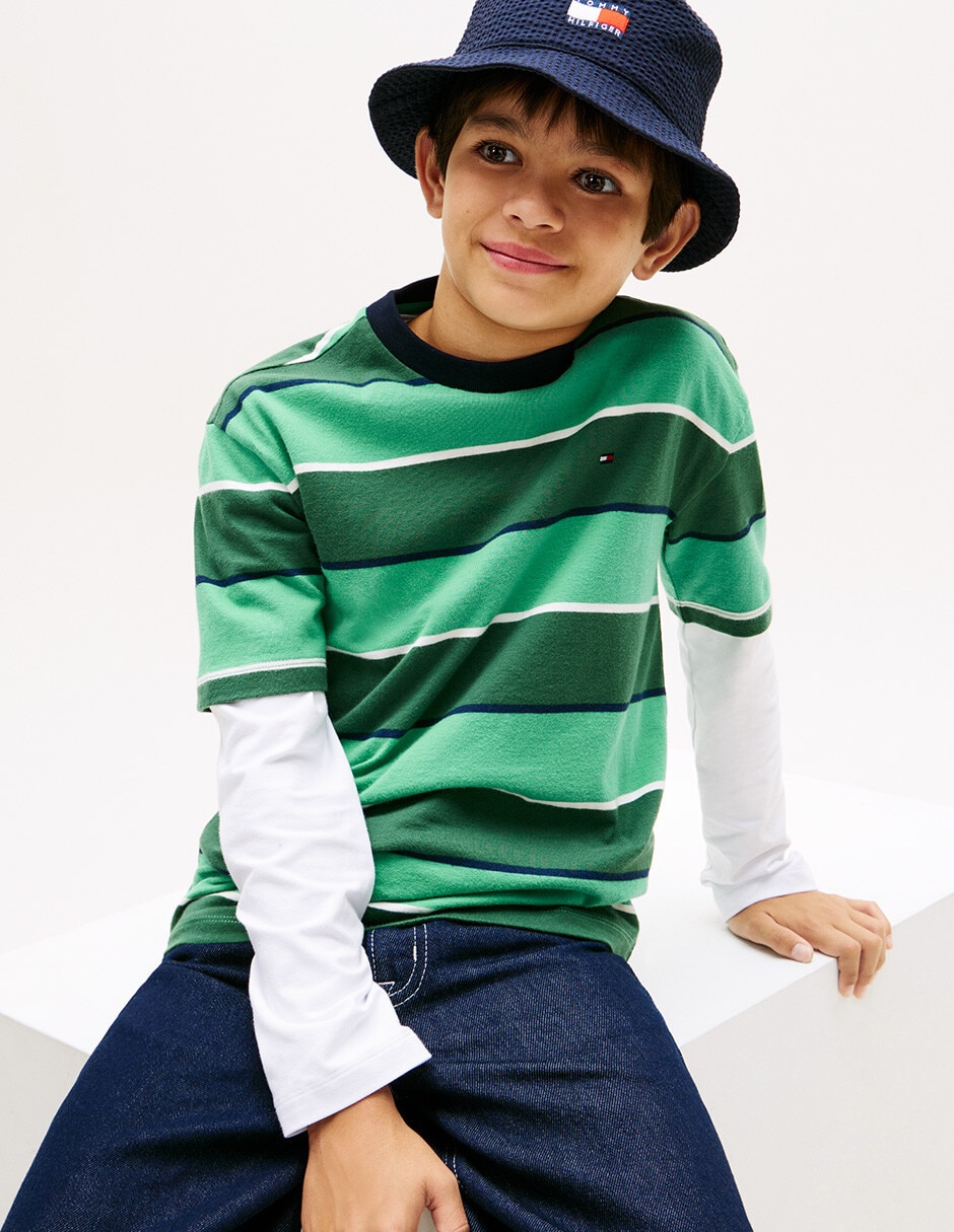 Playera Tommy manga corta para niño