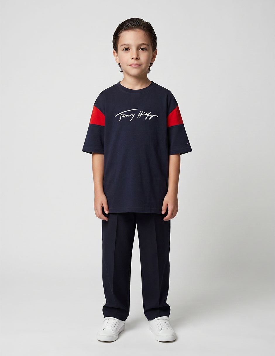 Playera regular para niño