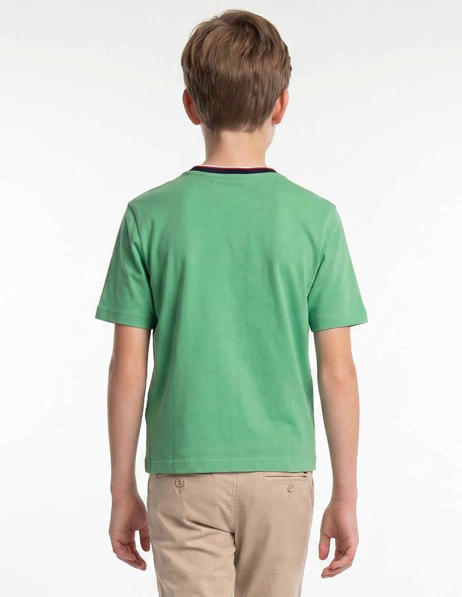 Playera tommy hilfiger manga corta para niño