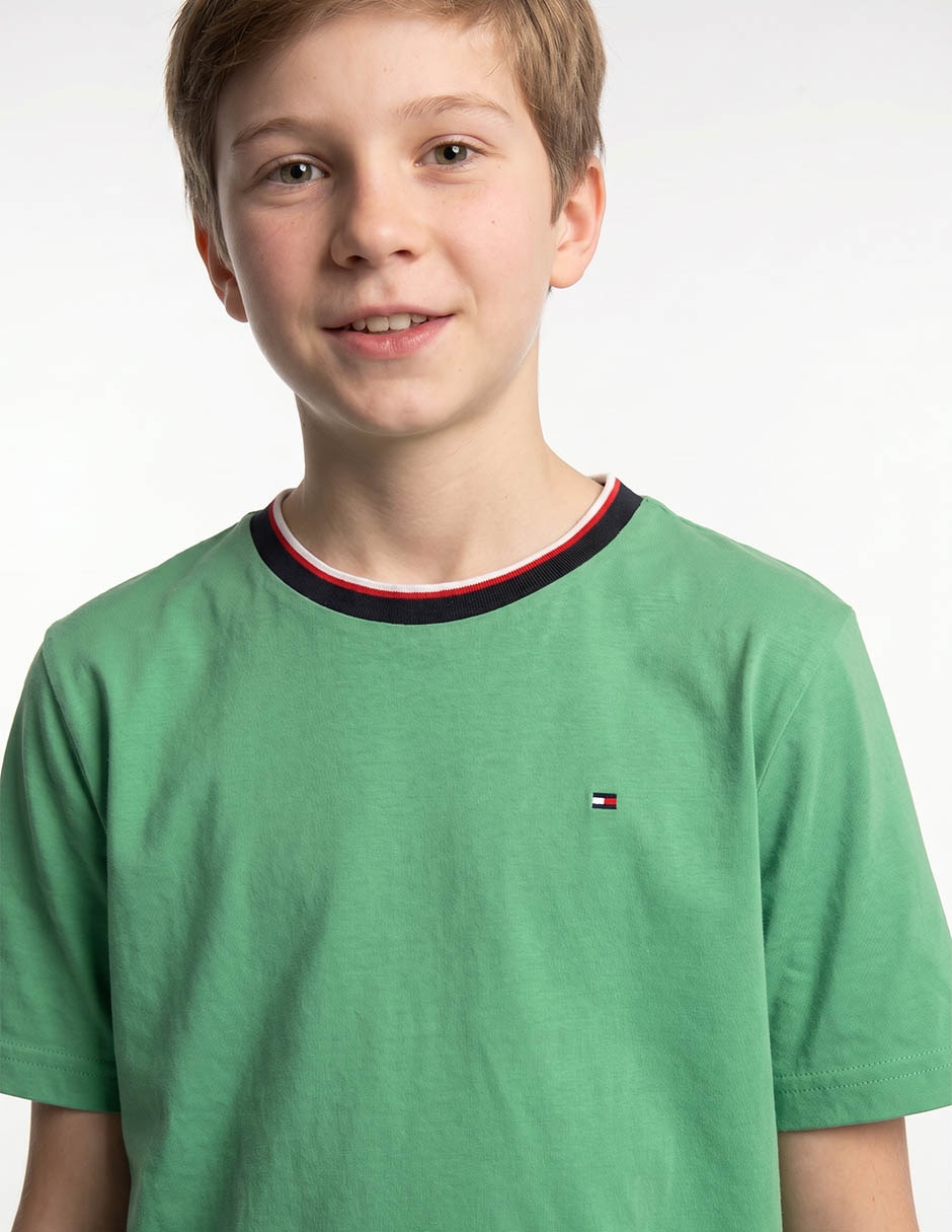 Playera tommy hilfiger manga corta para niño