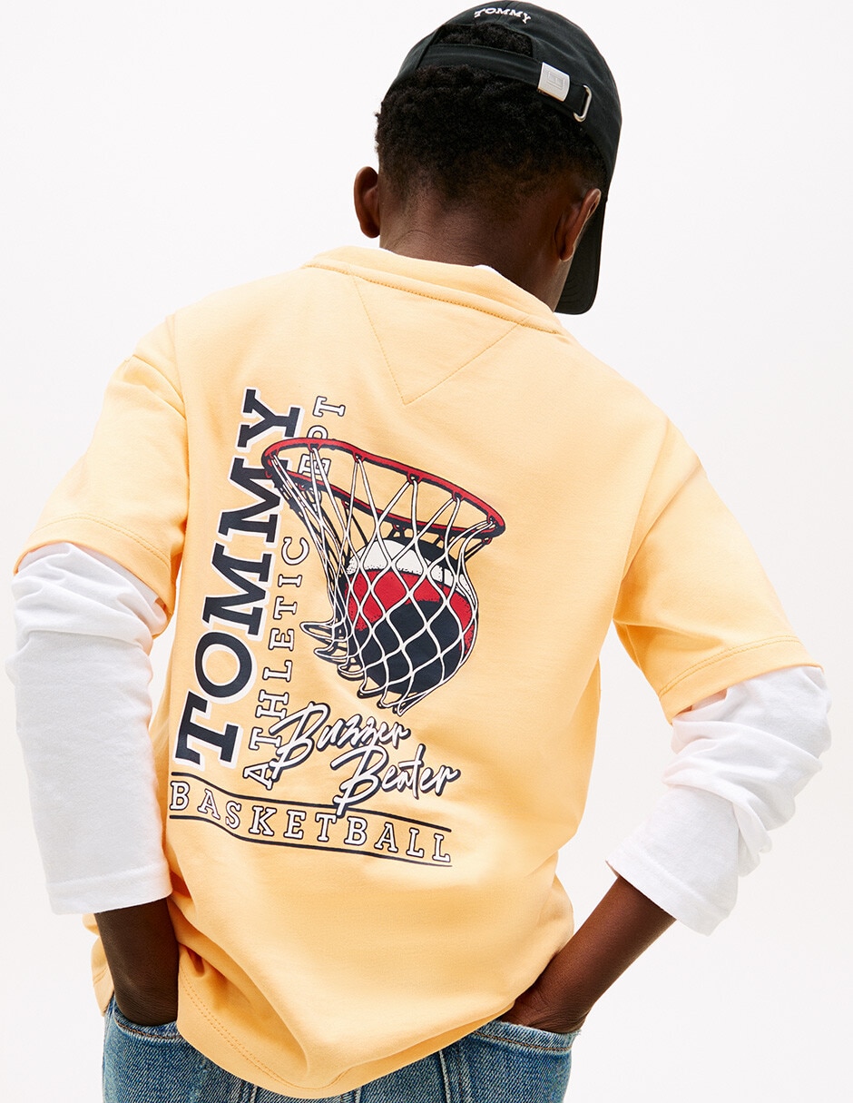 Playera Tommy Hilfiger manga corta para niño