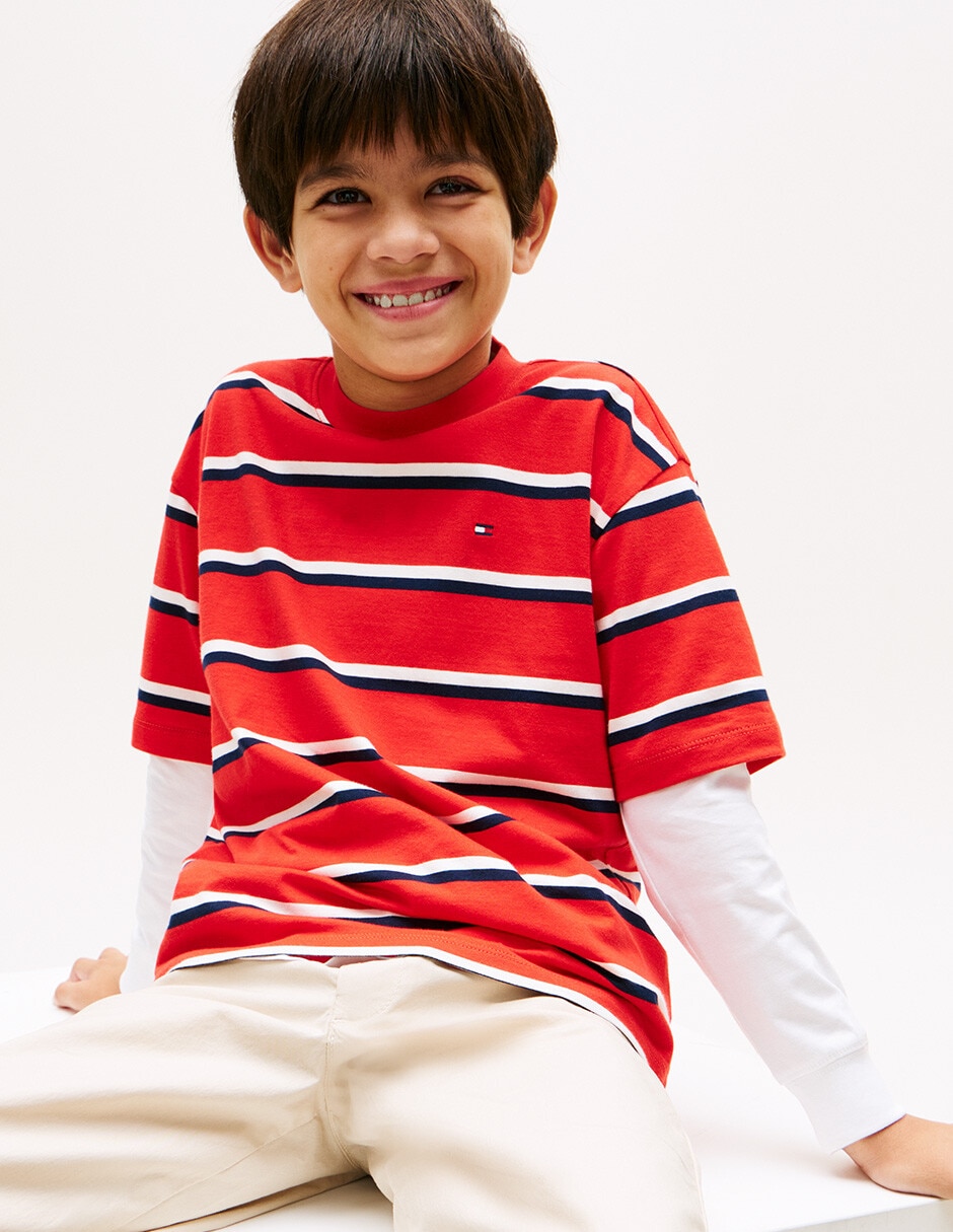 Playera manga corta para niño