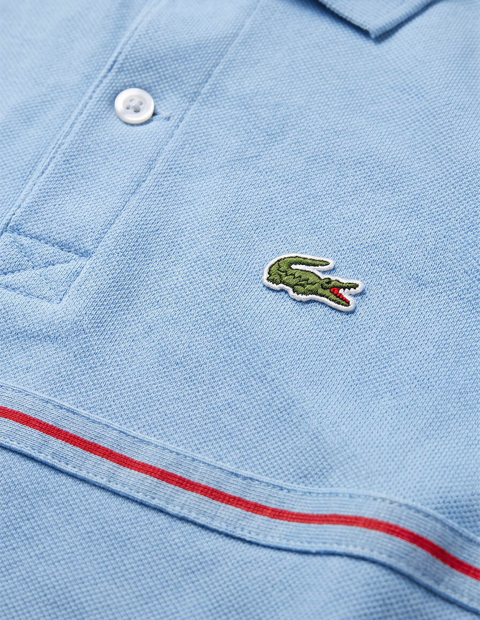 Playera tipo polo Lacoste de algodón para niño