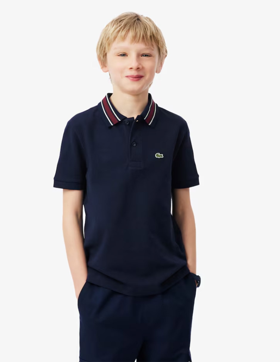 Playera tipo polo de algodón para niño Playera tipo polo de algodón para niño