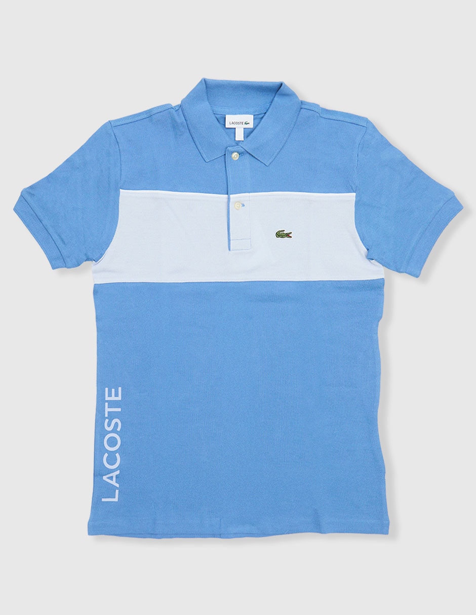 Playera tipo polo lacoste core de algodón para niño