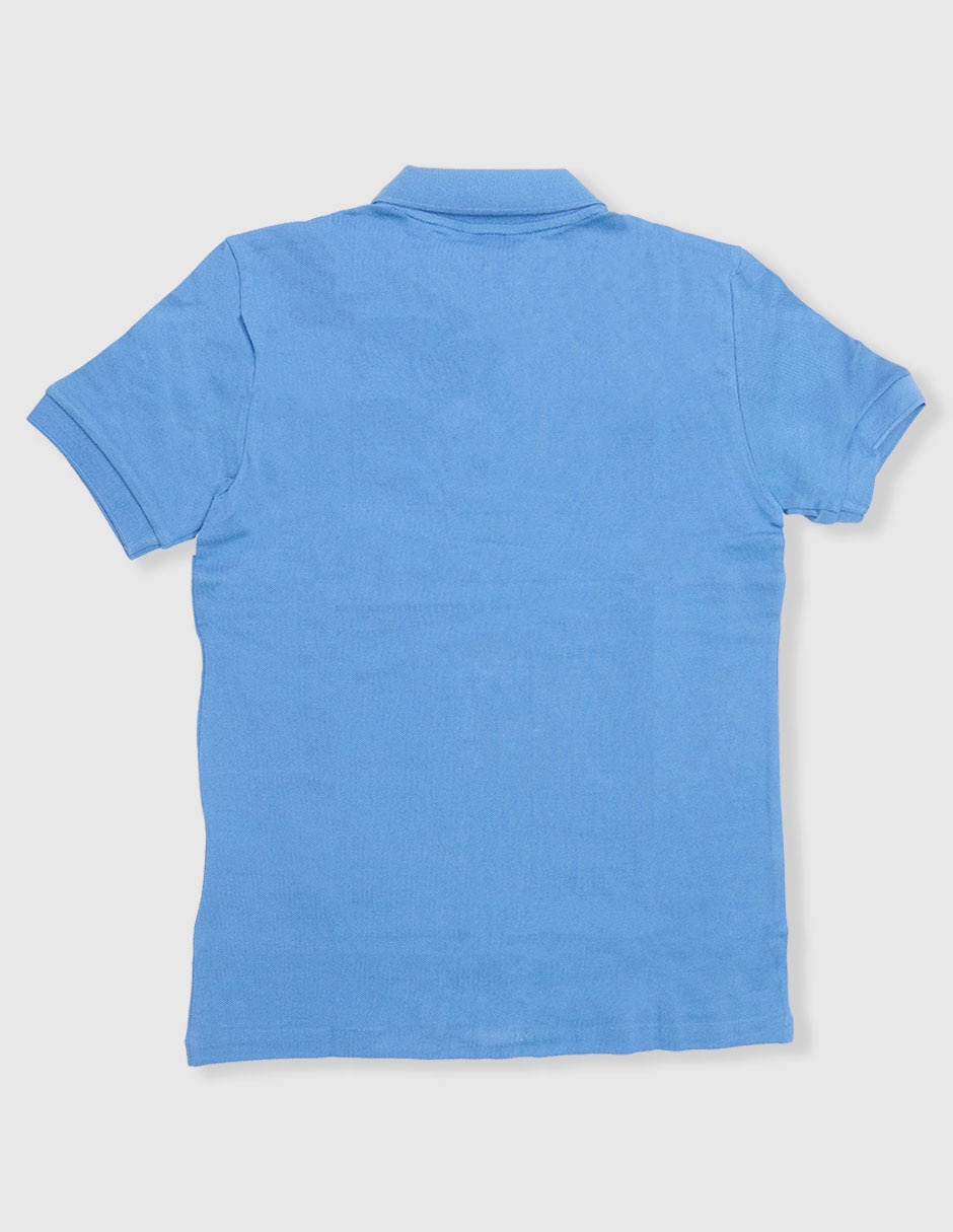 Playera tipo polo lacoste core de algodón para niño