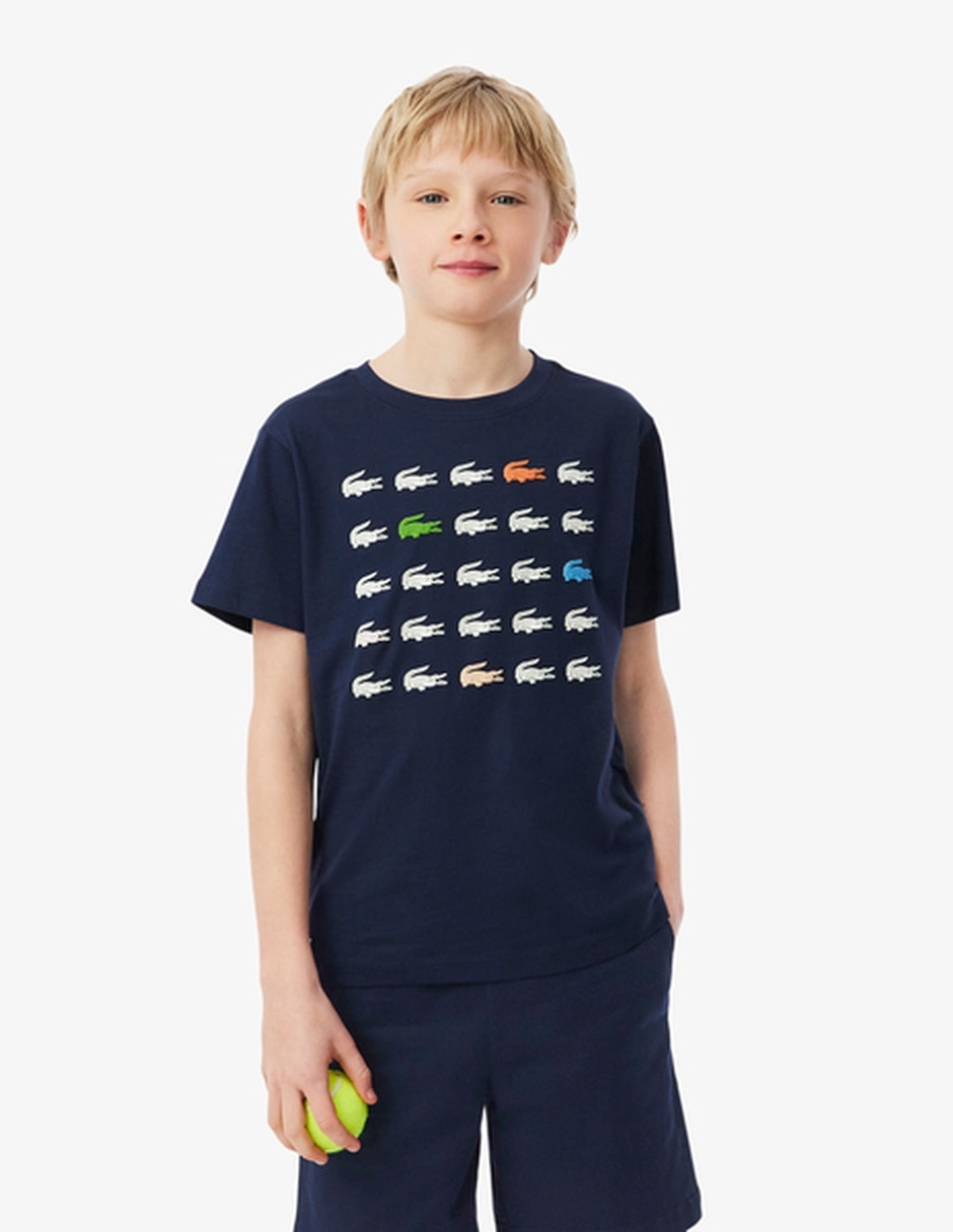 Playera core manga corta para niño