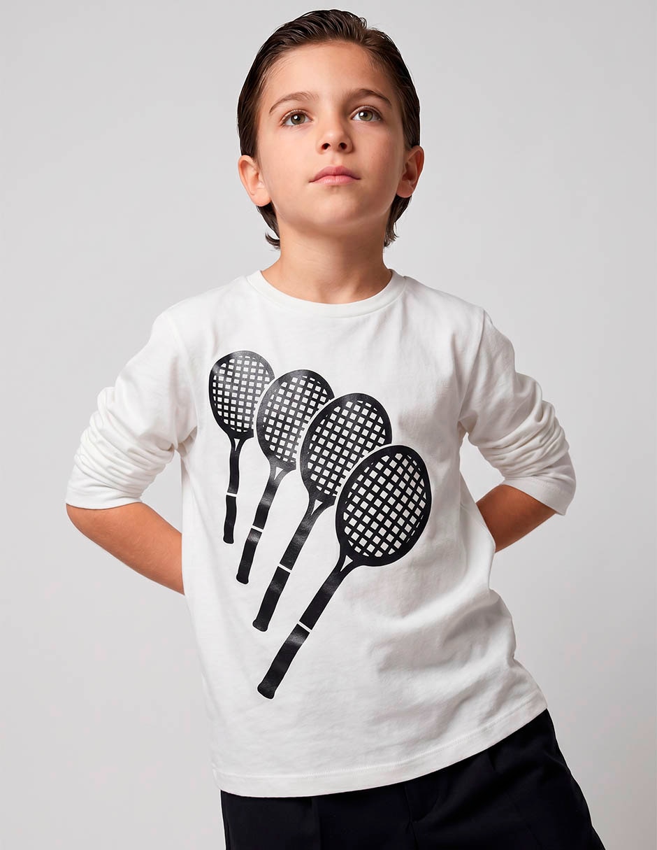 Playera manga corta para niño