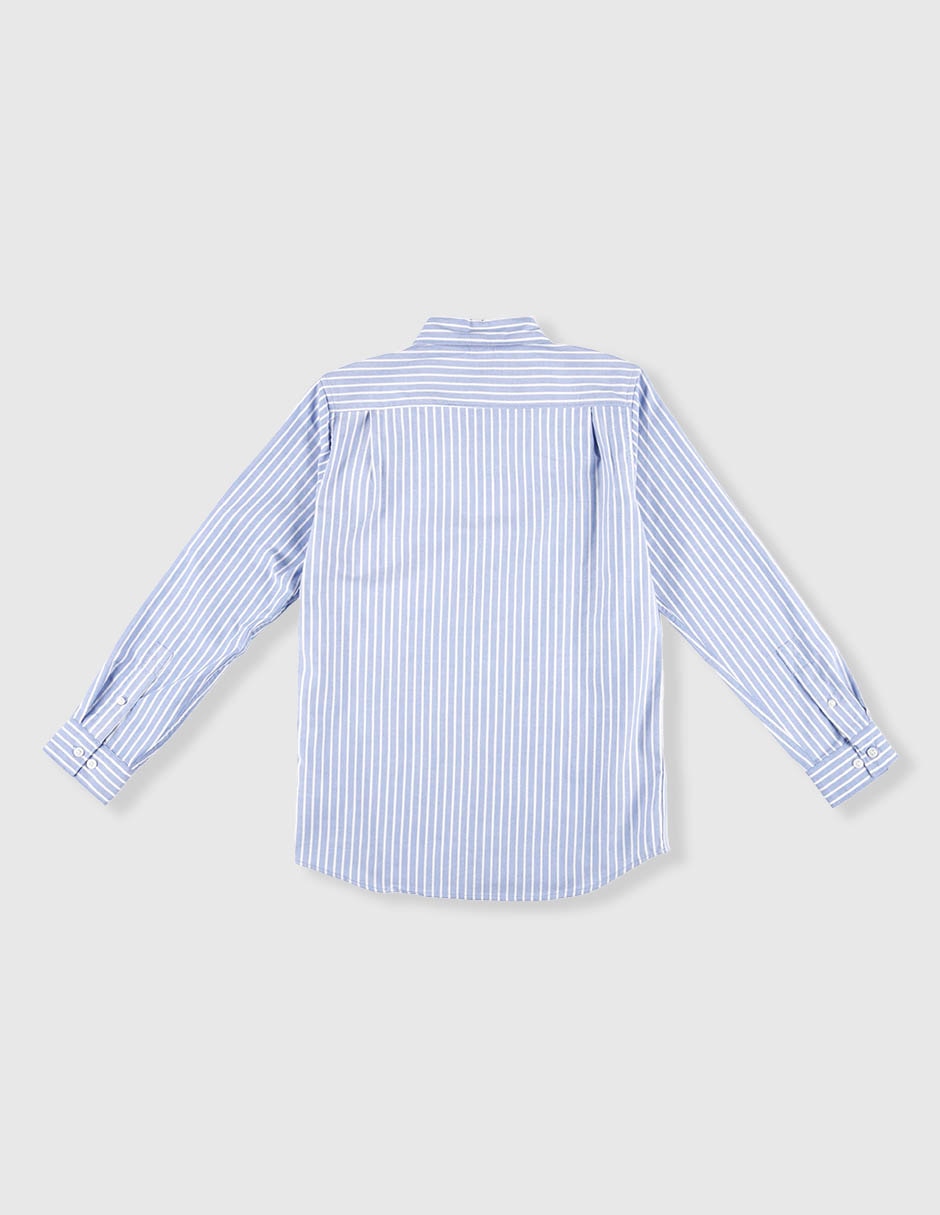 Camisa casual moda de algodón manga larga para niños grandes niño 3