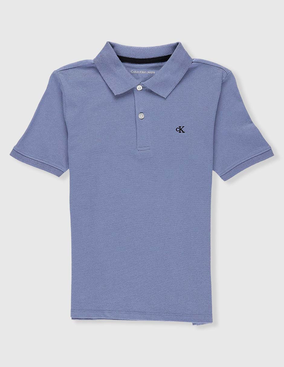 Playera tipo polo Calvin Klein de algodón para niño